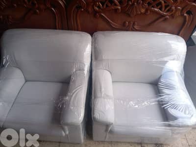 طقم كنبايات جلد شغل توصاية خمس قطع