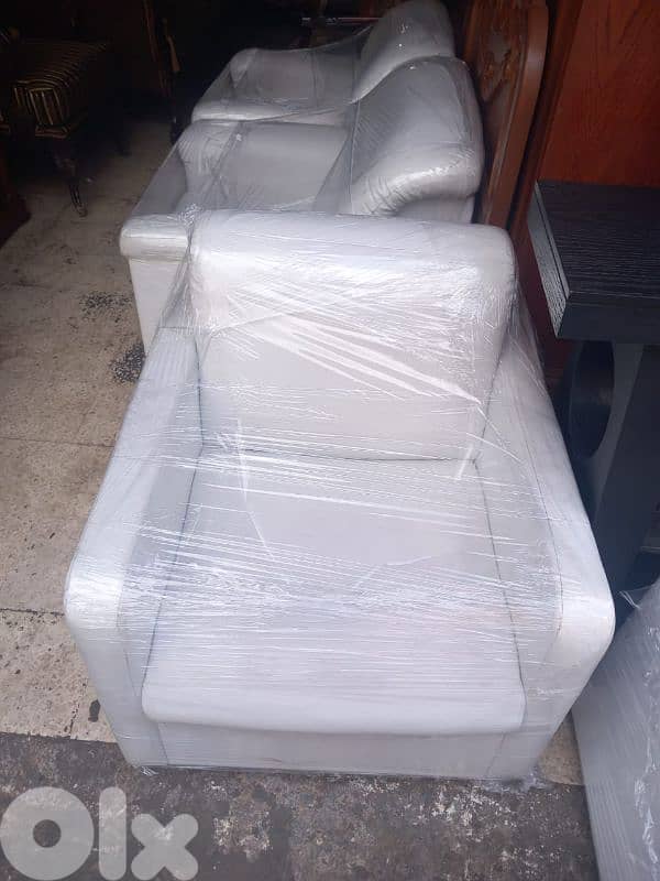 طقم كنبايات جلد شغل توصاية خمس قطع 1