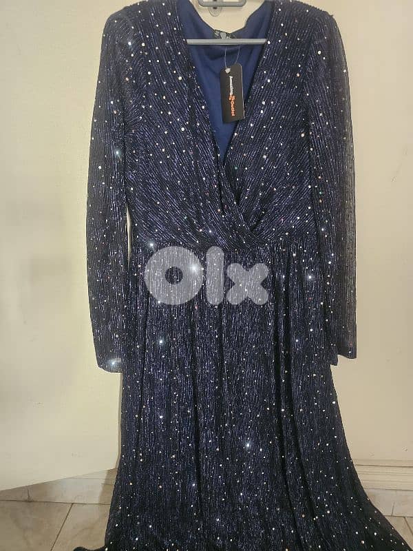 فستان سهره كحلي 0