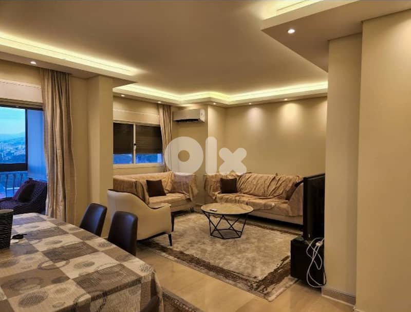 180 SQM Furnished Apartment in Mar Roukoz + Sea & Mountain View 0