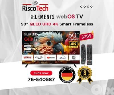 KB Elements Qled WebOS 50″ Inch TV-UHD 4K Smart | تلفزيون 50 إنش