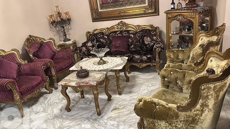 طقم كنبايات ستيل انتيك 1