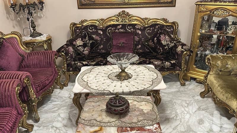 طقم كنبايات ستيل انتيك 4