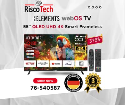 KB Elements Qled WebOS 55″ Inch TV-UHD 4K Smart | تلفزيون 55 إنش