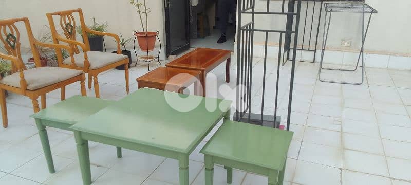 3 wood coffee tables 0