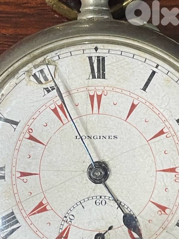 pocket watch collectible Longines 1920 silver 0