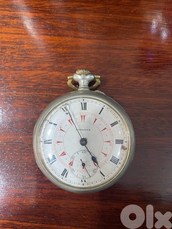 pocket watch collectible Longines 1920 silver 2