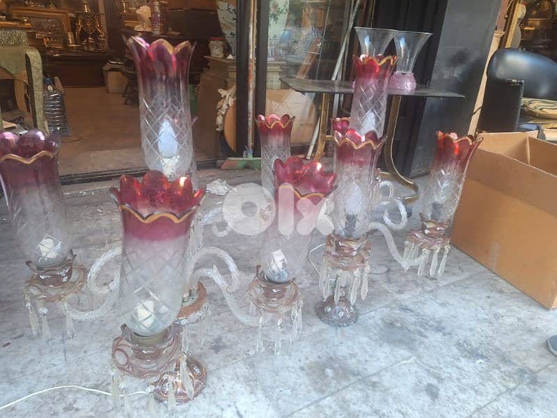 جوز لمبادير تشيكي انتيك رائع جدا ومميز سعر لقطة 1