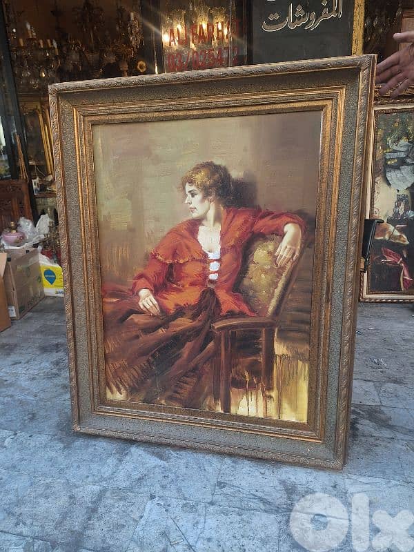 لوحة رائعة رسم زيتي يدوي مميزة 2