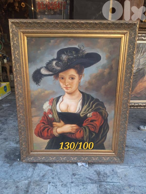 لوحة اوروبية رسم زيتي مميزة جدا painting 0