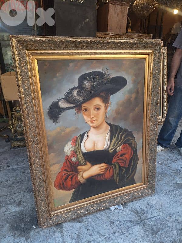 لوحة اوروبية رسم زيتي مميزة جدا painting 1