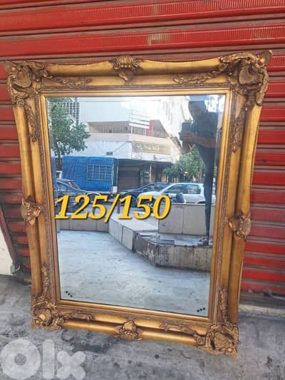 مراية روعة الفخامة والجمال خشب حفر انتيك مميزة