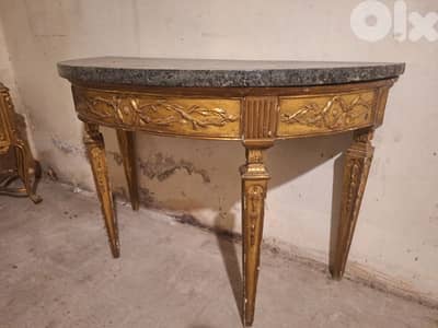 كونسول فرنسي انتيك لويساز رائع جدا وجه رخام