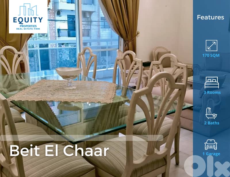 Furnished 170 SQM Apartment&Terrace For Sale In Beit El Chaar#MH220031 0