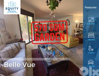 Furnished 420 SQM Apartment With Garden For Sale In Awkar #MH220121