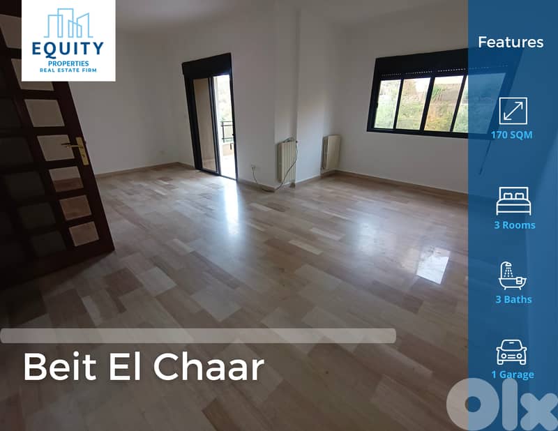 170 SQM Apartment For Rent In Beit El Chaar شقة للإيجار #MH220231 0