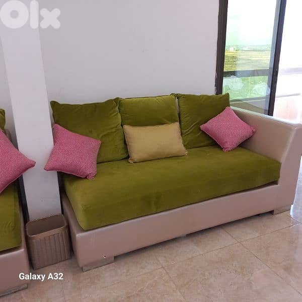 طقم كنبايات زاوية كبير - Homes r us 0