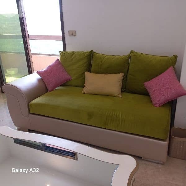 طقم كنبايات زاوية كبير - Homes r us 1