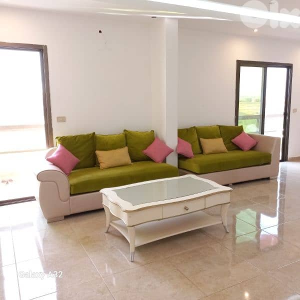 طقم كنبايات زاوية كبير - Homes r us 2