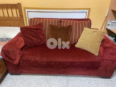 TWO BARELY USED SOFAS