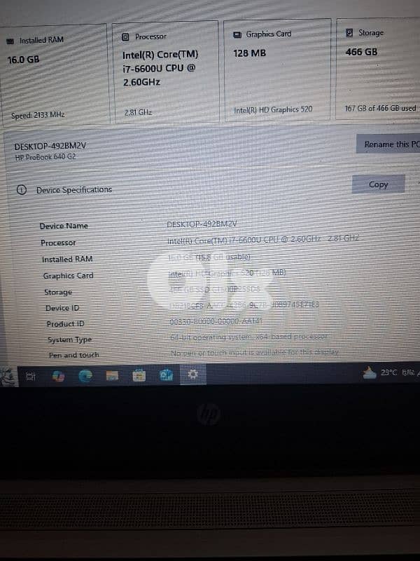 HP ProBook 640 G2 - Intel Core i7 16GB  RAM  500GB SSD | Windows 10 2