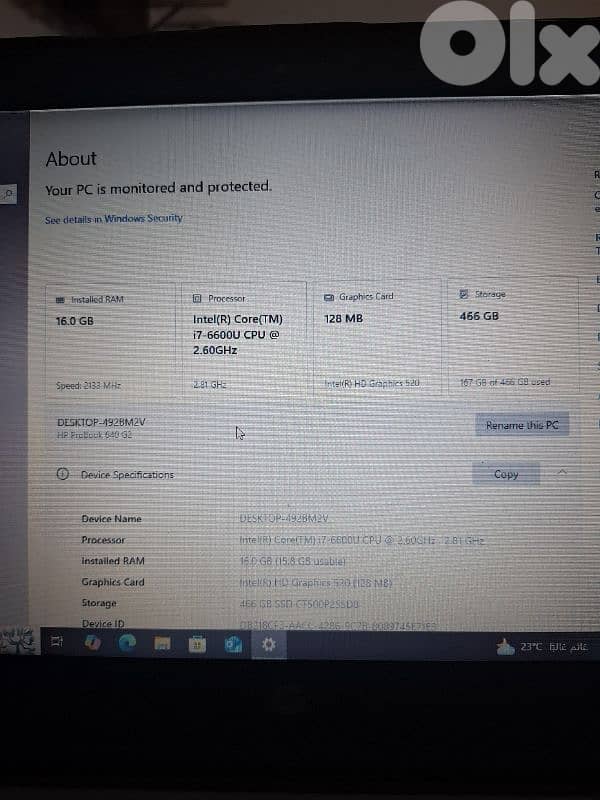 HP ProBook 640 G2 - Intel Core i7 16GB  RAM  500GB SSD | Windows 10 3