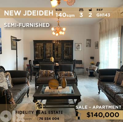 Apartment for sale in New Jdeideh GH143 شقة للبيع في نيو جديدة