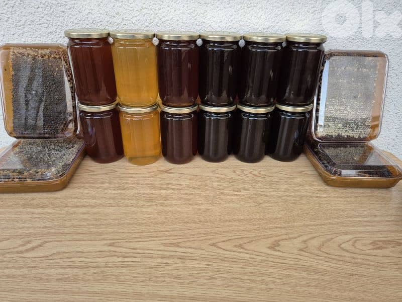 عسل النحل الطبيعي مصدره من المنحلة مباشرة 1