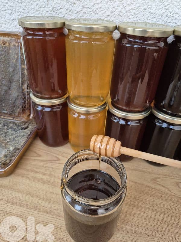 عسل النحل الطبيعي مصدره من المنحلة مباشرة 2