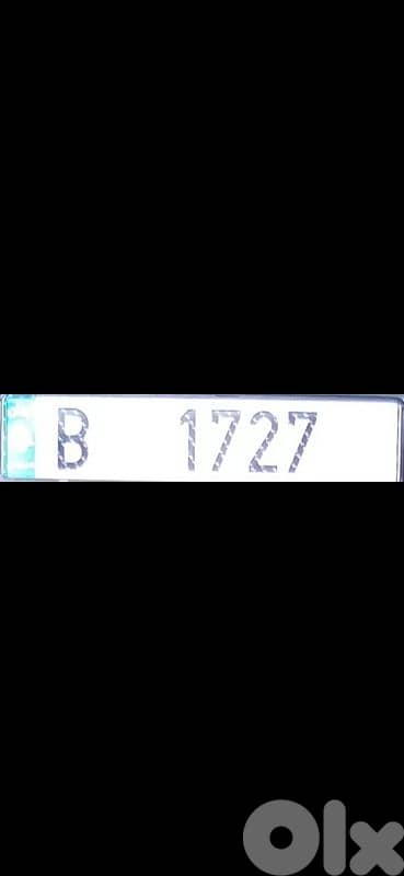 special 4 digits number plate