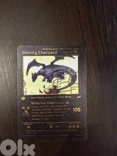 Rare Black Shining Charizard 107/105 – Mint Secret Rare Pokémon Card!