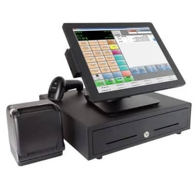 POS All-In-One Touch Screen + Free Software -Core I5 - 8GB Ram/128GB