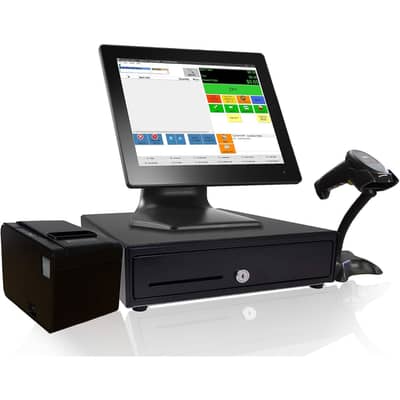POS All-In-One Touch Screen + Free Software - Core I5 - 8GB Ram /128GB