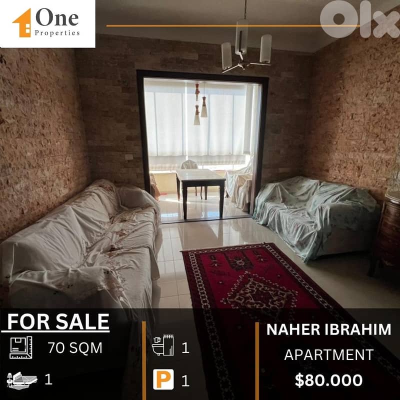 APARTMENT FOR SALE IN NAHER IBRAHIM 0