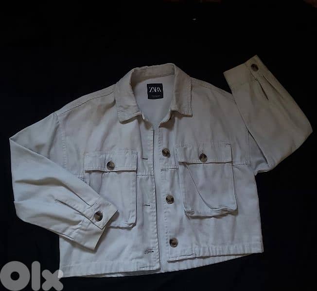 zara denim jacket 0