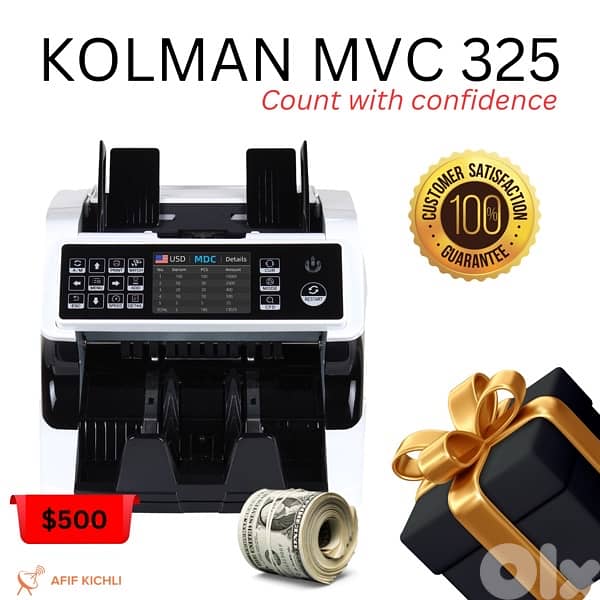 Kolman Money Counter USD EURO LBP 1