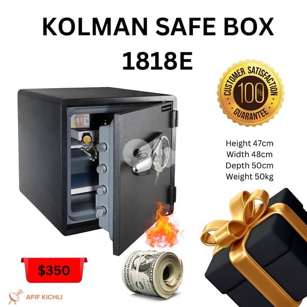 Kolman Safe Box all Sizes خزنات حديدية جميع المقاسات 0