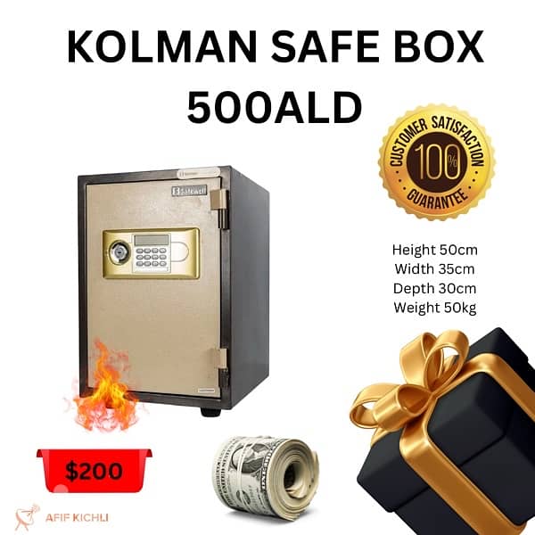 Kolman Safe Box all Sizes خزنات حديدية جميع المقاسات 1