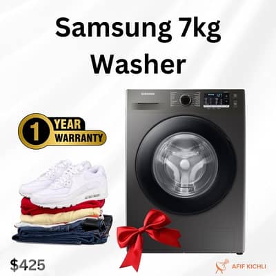 Campomatic Samsung 7kg Washing Machine غسالة كفالة شركة
