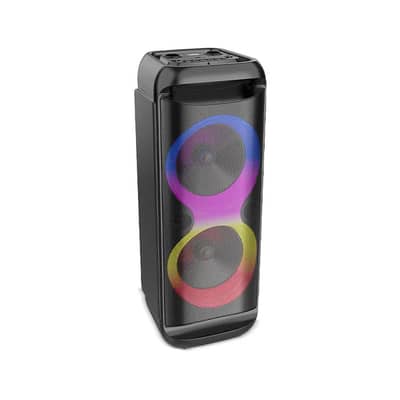 SING-E KARAOKE SPEAKER - 2 WHEELS TROLLEY -2X8" - ZQS8288 وايرلس سبيكر