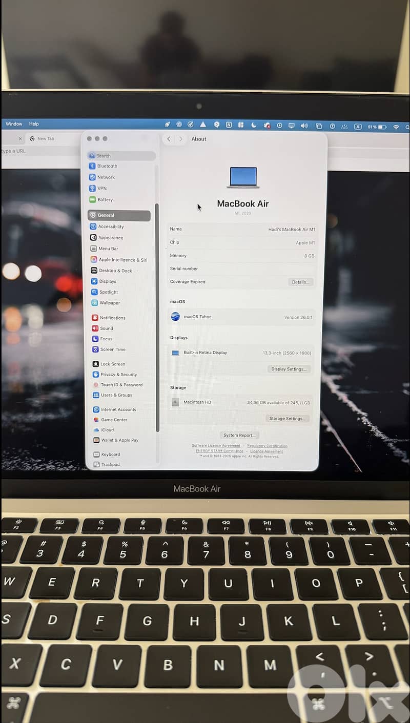 MacBook Air M1 (2020) - 8GB RAM, 256GB SSD - 13-inch Retina 9