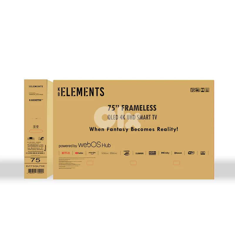 KB Elements - Qled WebOS 75″ Inch - TV - UHD 4K Smart | تلفزيون 75 إنش 9