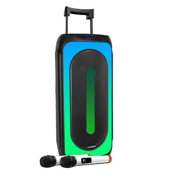 ELEMENTS KARAOKE - SPEAKER-2 WHEELS TROLLEY 2X10" | EK1010 سبيكر 0