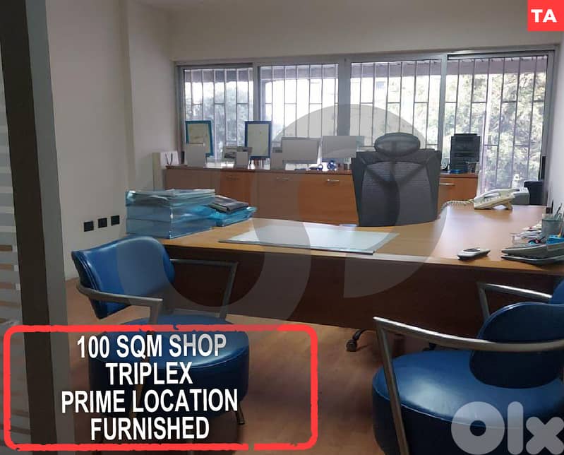 100 SQM Shop – Triplex – Prime Location – Furnished REF#TA127948 0