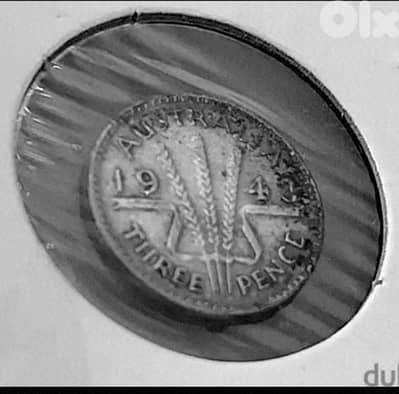 Australia 1943 silver 3 pence