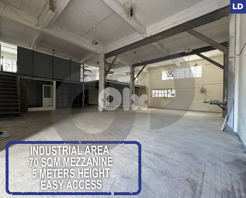 industrial area- Mezzanine- Easy access-  Sin El Fil  REF#LD127962 0