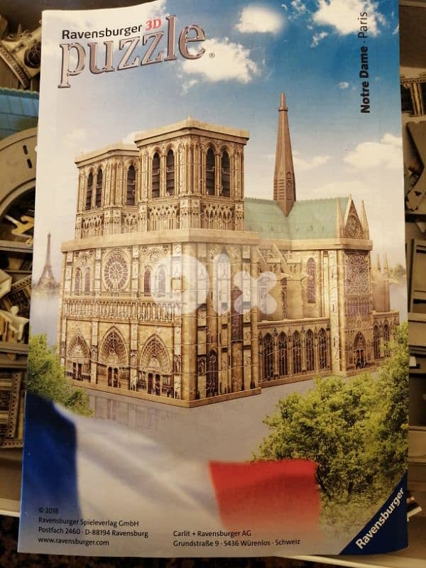 3D puzzle Notre Dame of Paris 3