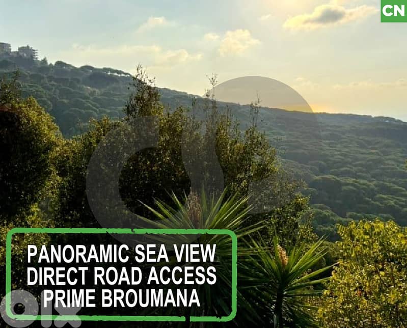 Prime Panoramic Sea View Land in Broumana REF#CN127968 0