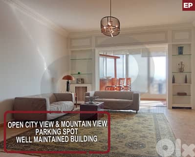 open city view and mountain view  - Achrafieh  REF#EP127975