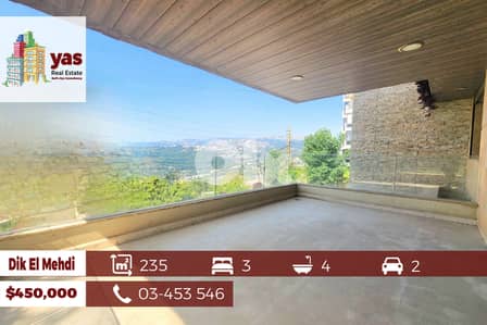 Dik El Mehdi 235m2 | Brand New | Excellent Condition | View | PA |